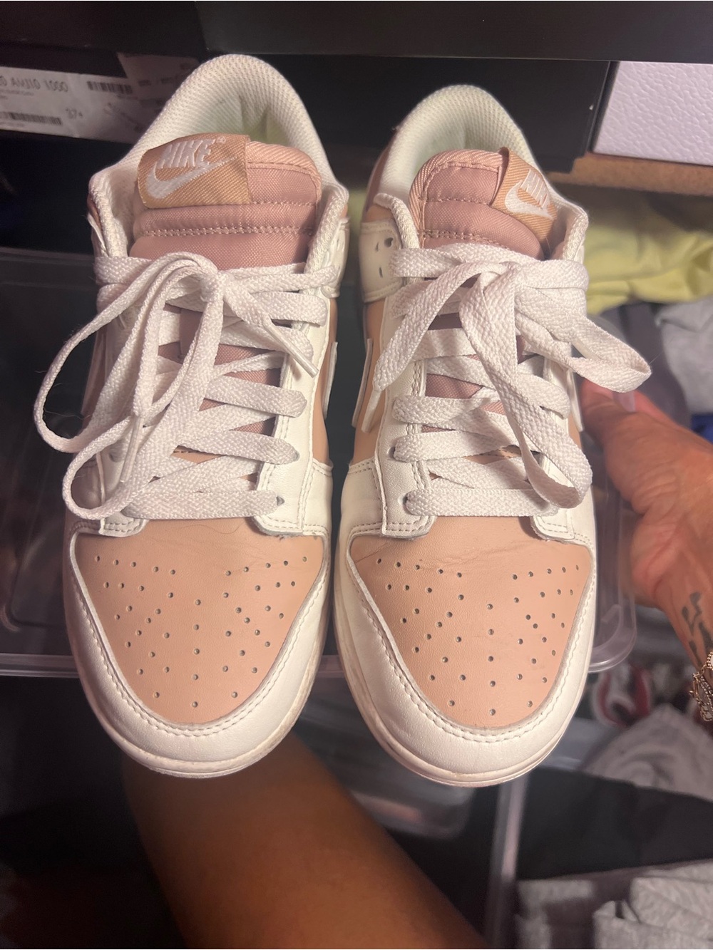 Nike Women’s Low-Top Sneakers — Blush Pink & Cream